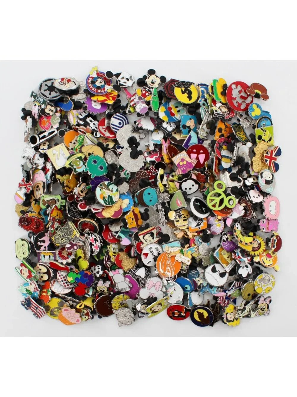 50 Disney Pins Lot No Duplicates 100% Tradable FAST FREE SHIPPING & FREE GIFT